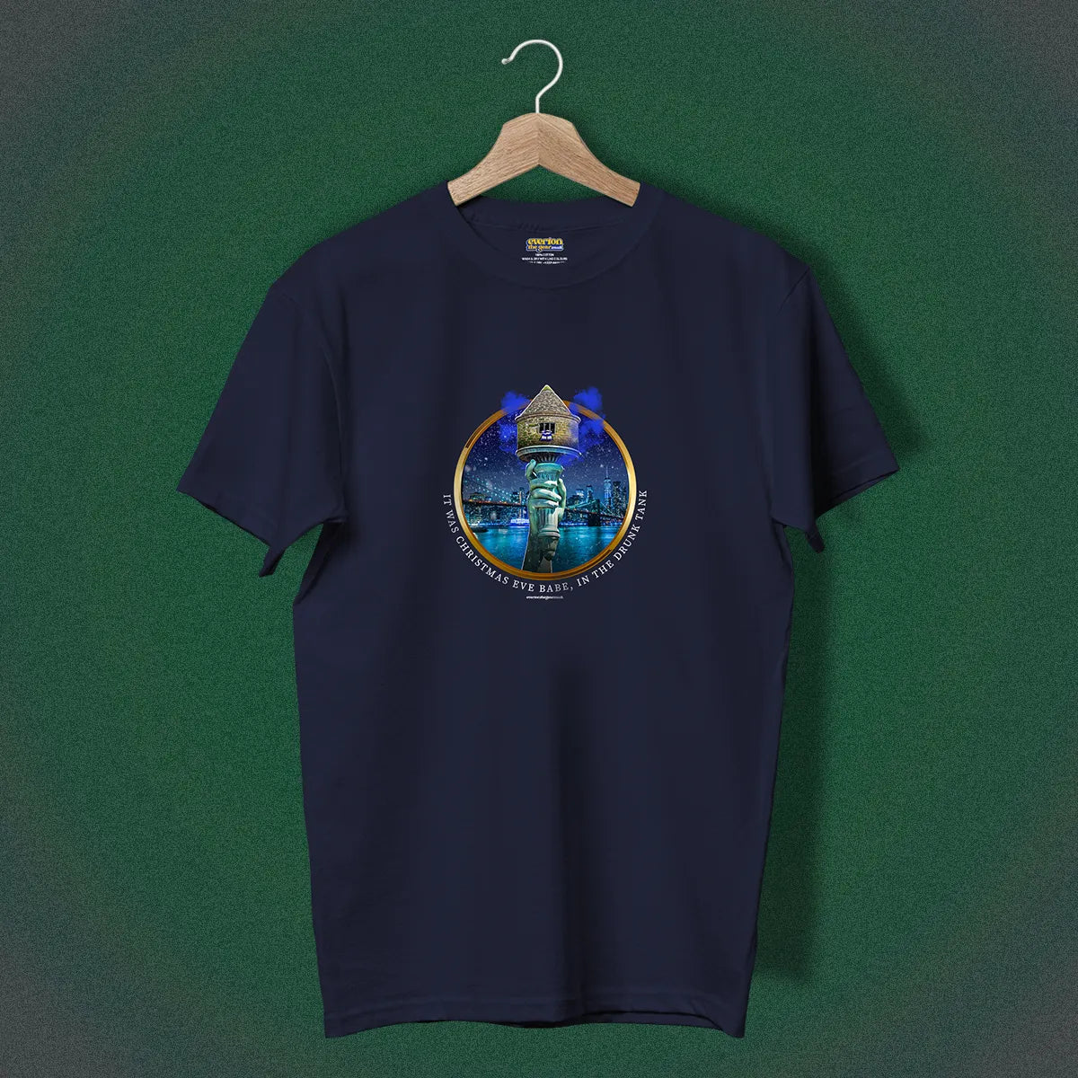 Christmas Drunk Tank - XXL, Navy Blue image