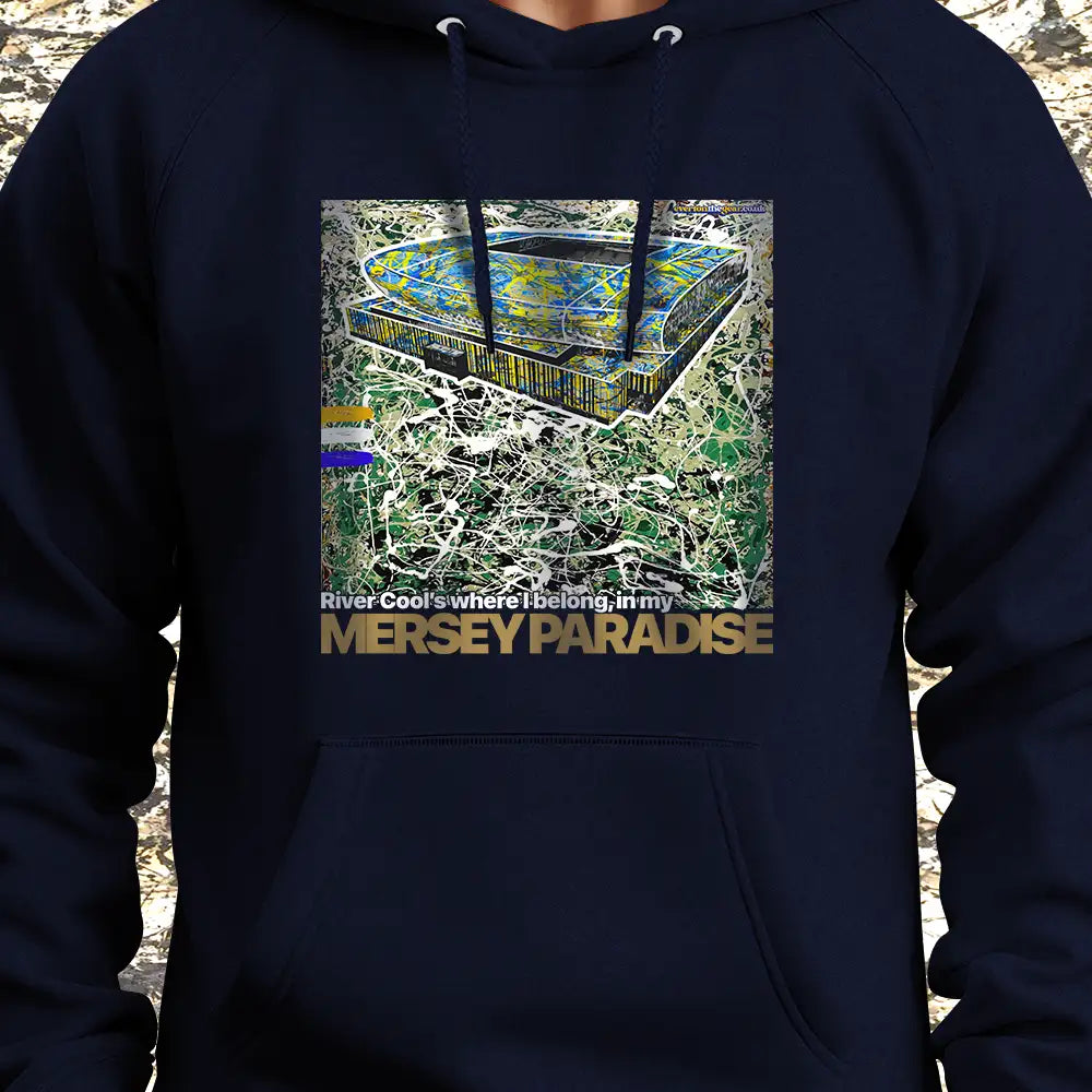 Mersey Paradise Hoodie - XXL, Navy Blue image