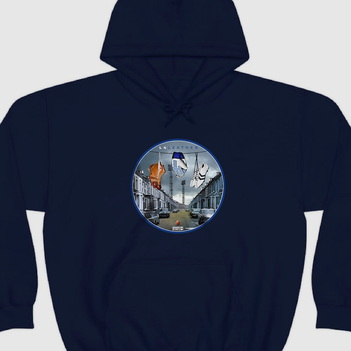 Hoodie - L4 Leather - XXL, NAVY image