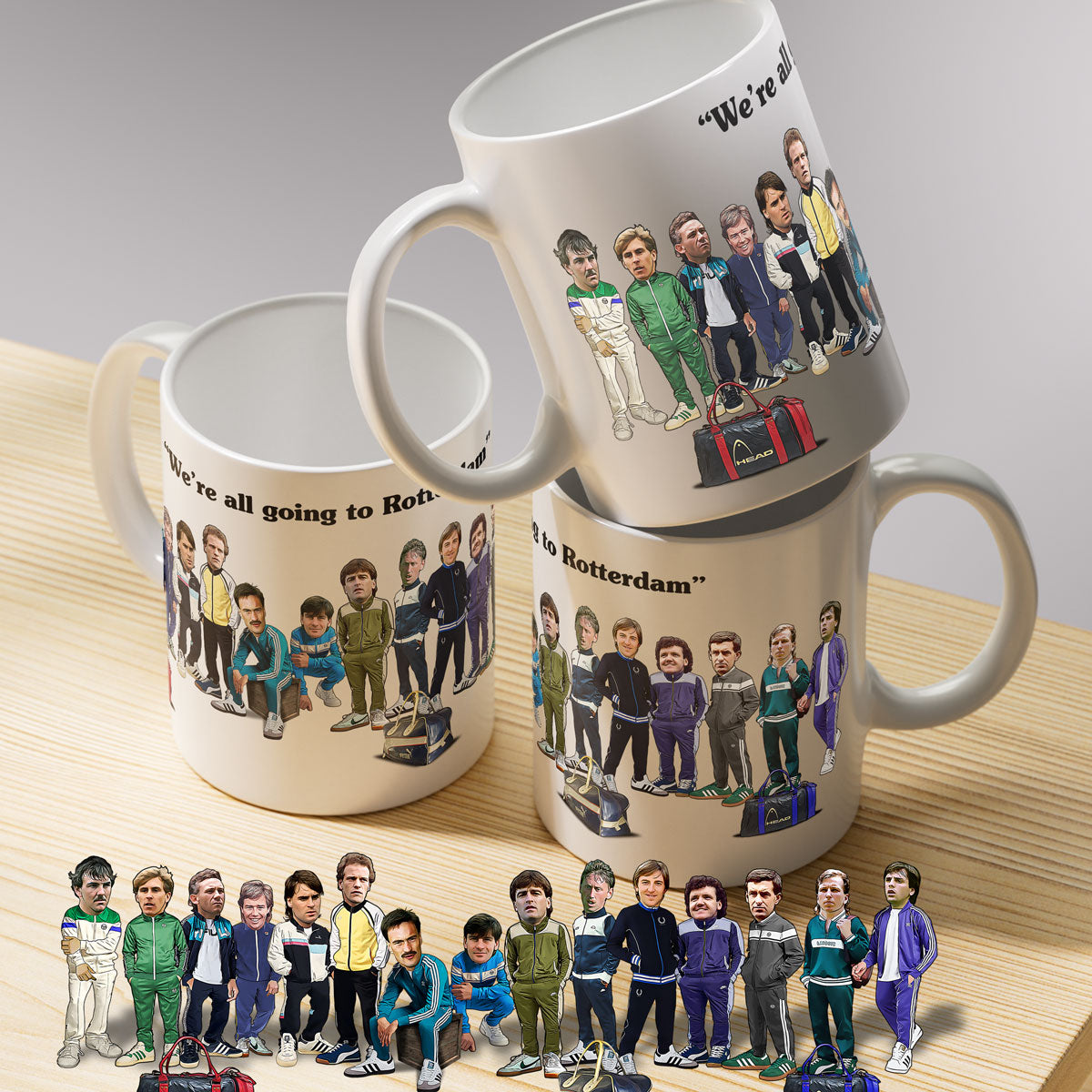 1985 Retro Caricature Mug image 0