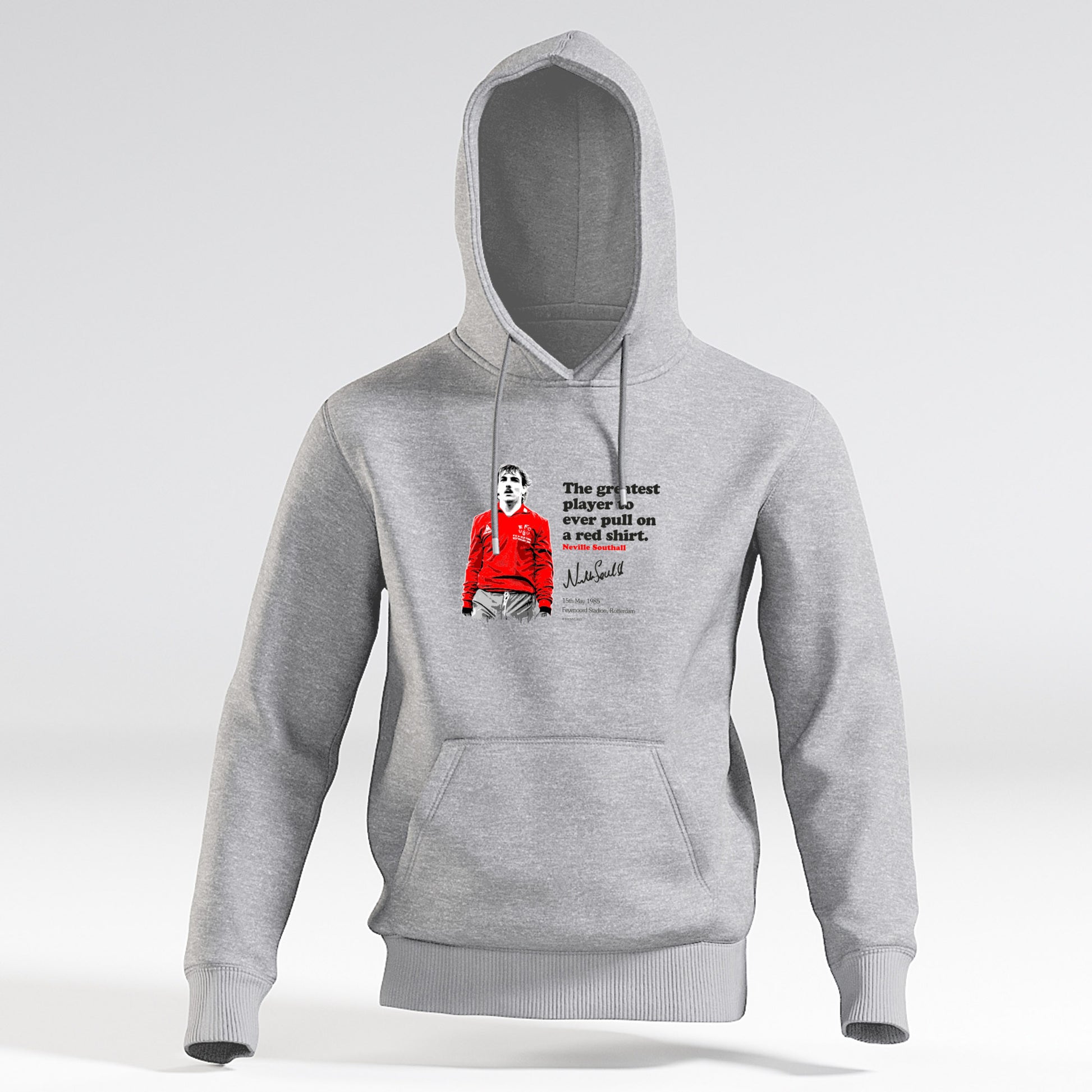 Neville Southall - Red Shirt Hoodie! - L, Grey image