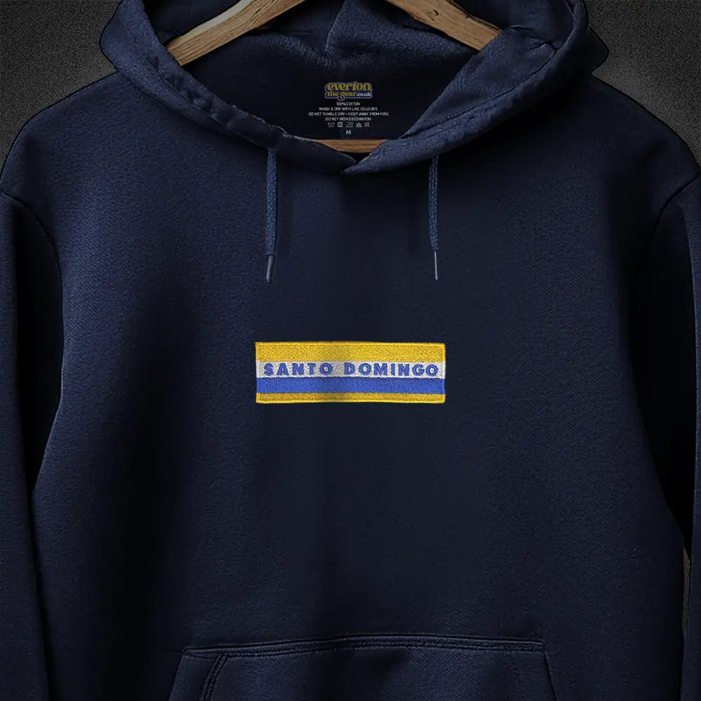 Santo Domingo Embroidered Hoodie - XL, Navy Blue image