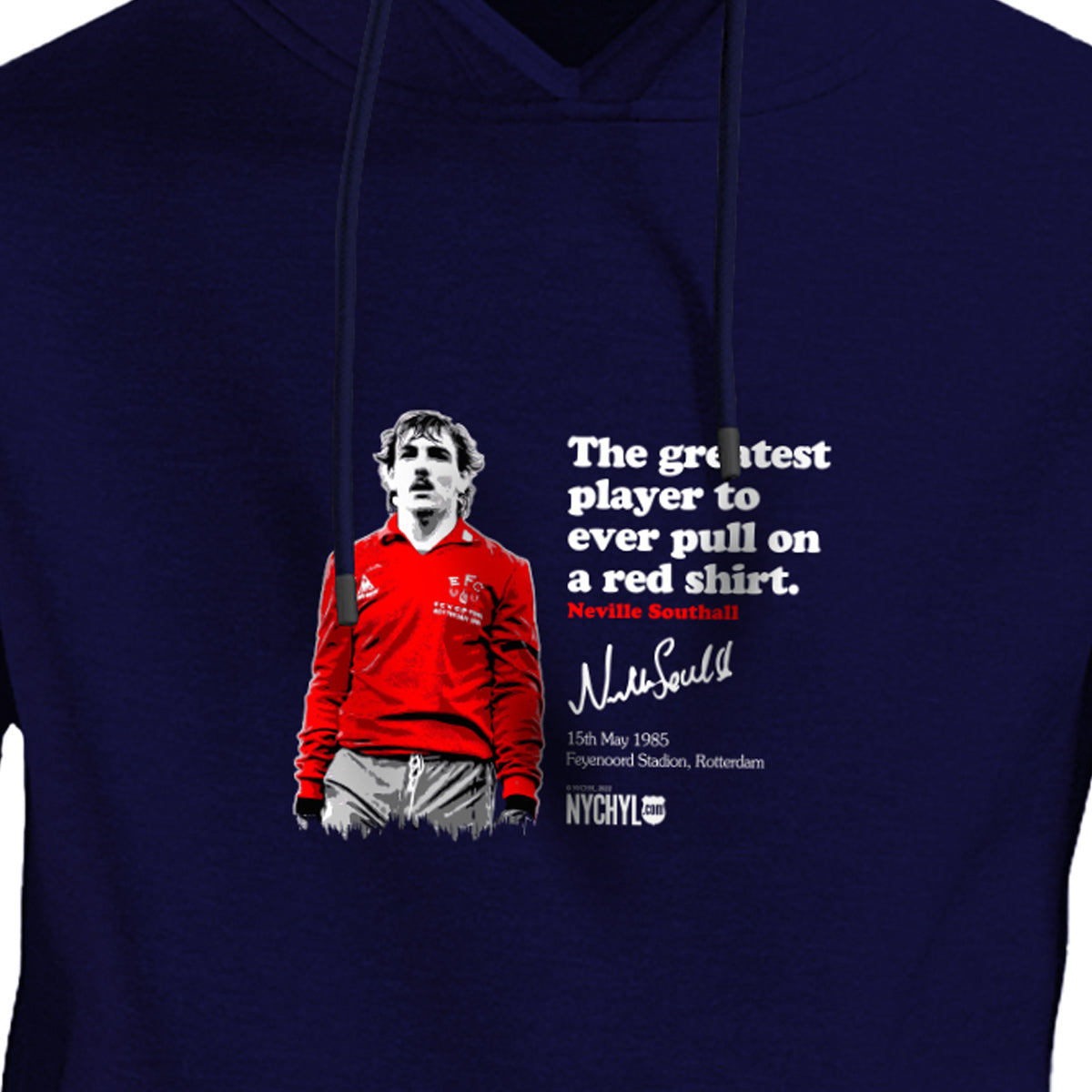 Neville Southall - Red Shirt Hoodie! image 3