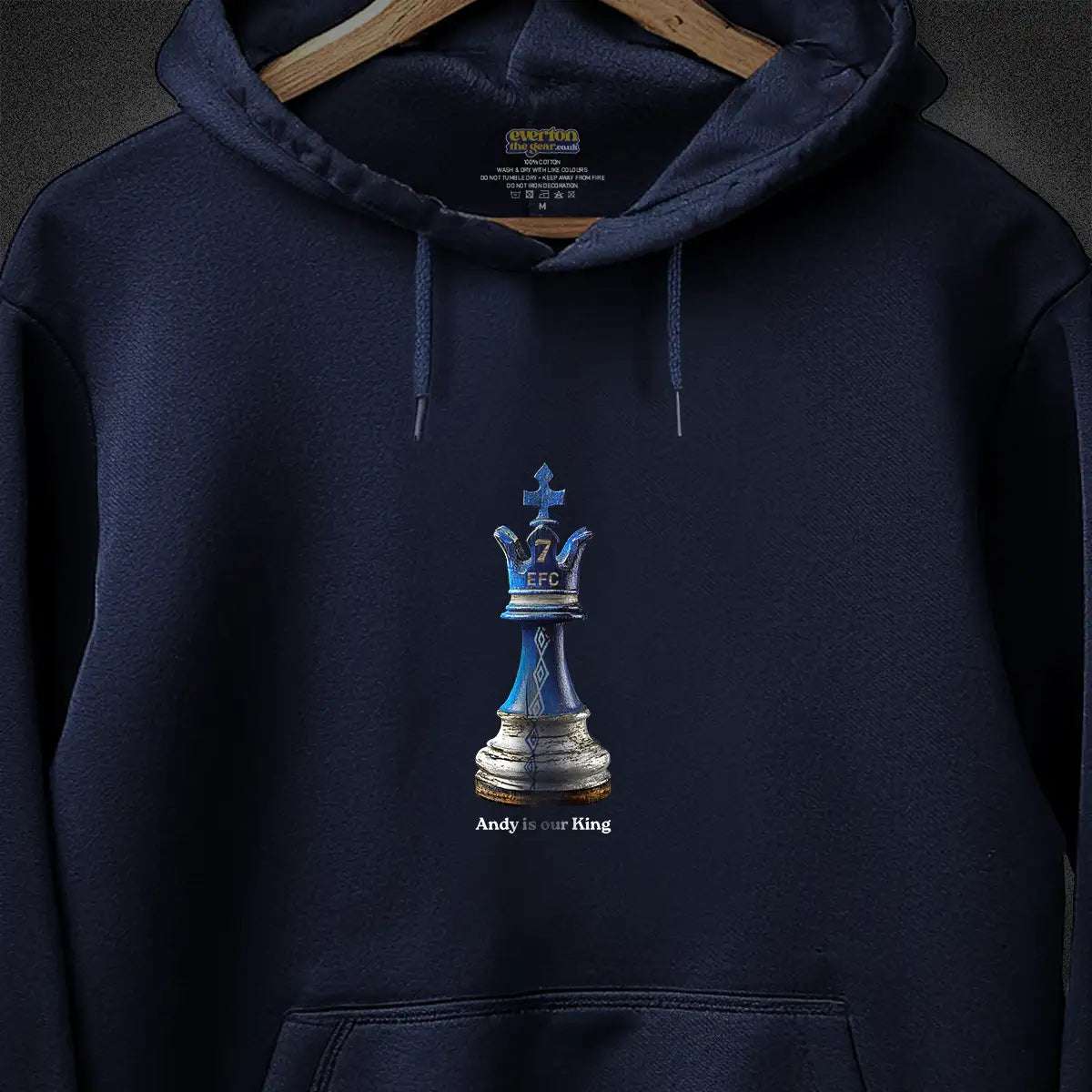 Chess King (Andy) Hoodie - XXXL, Navy Blue image