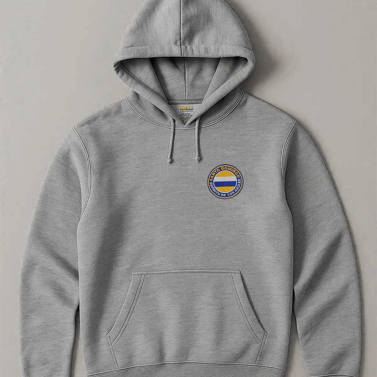 Santo Domingo Embroidered Crest Hoodie - XXXXL, Grey image