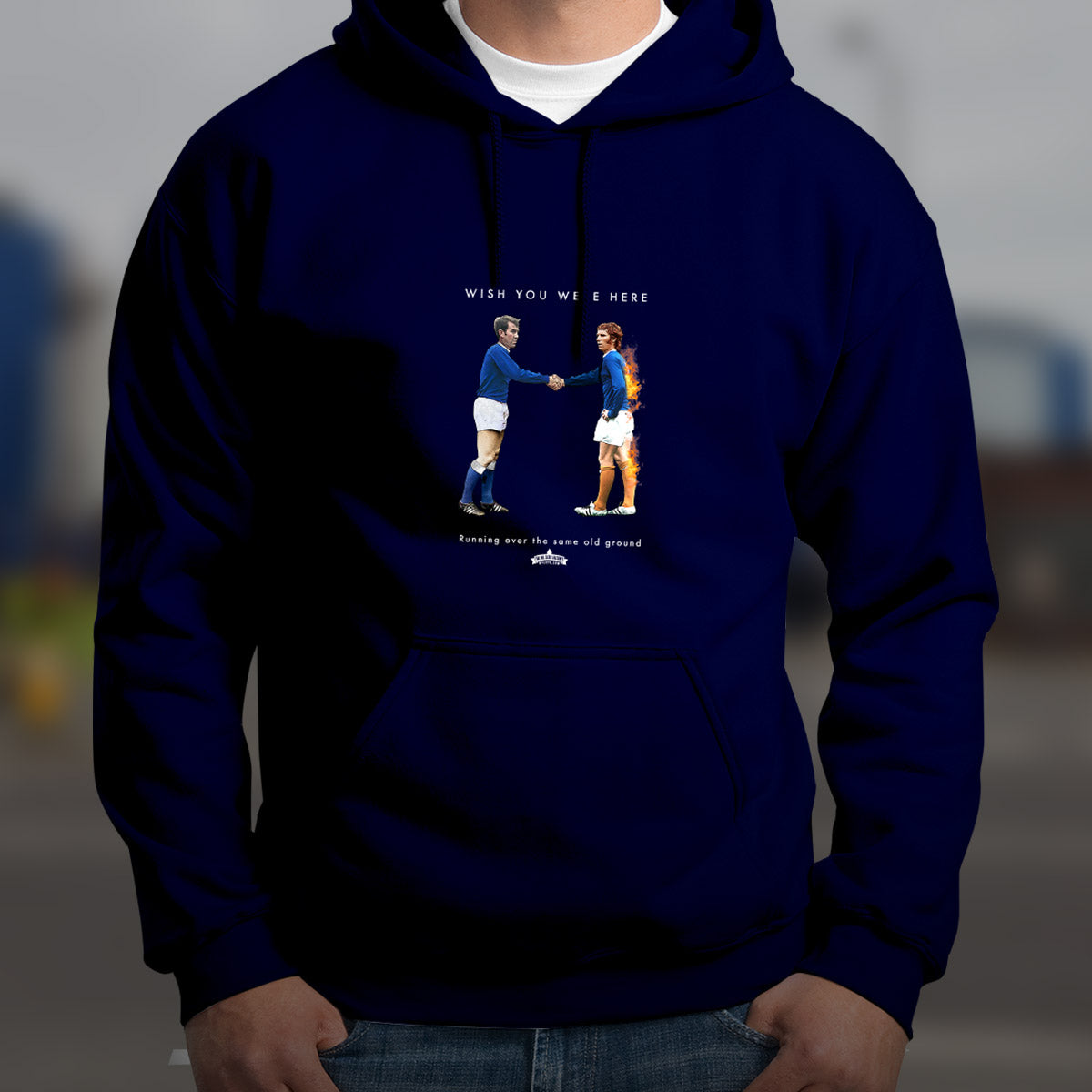 Wish You Were Here - Hoodie - XXXXL, Navy Blue image