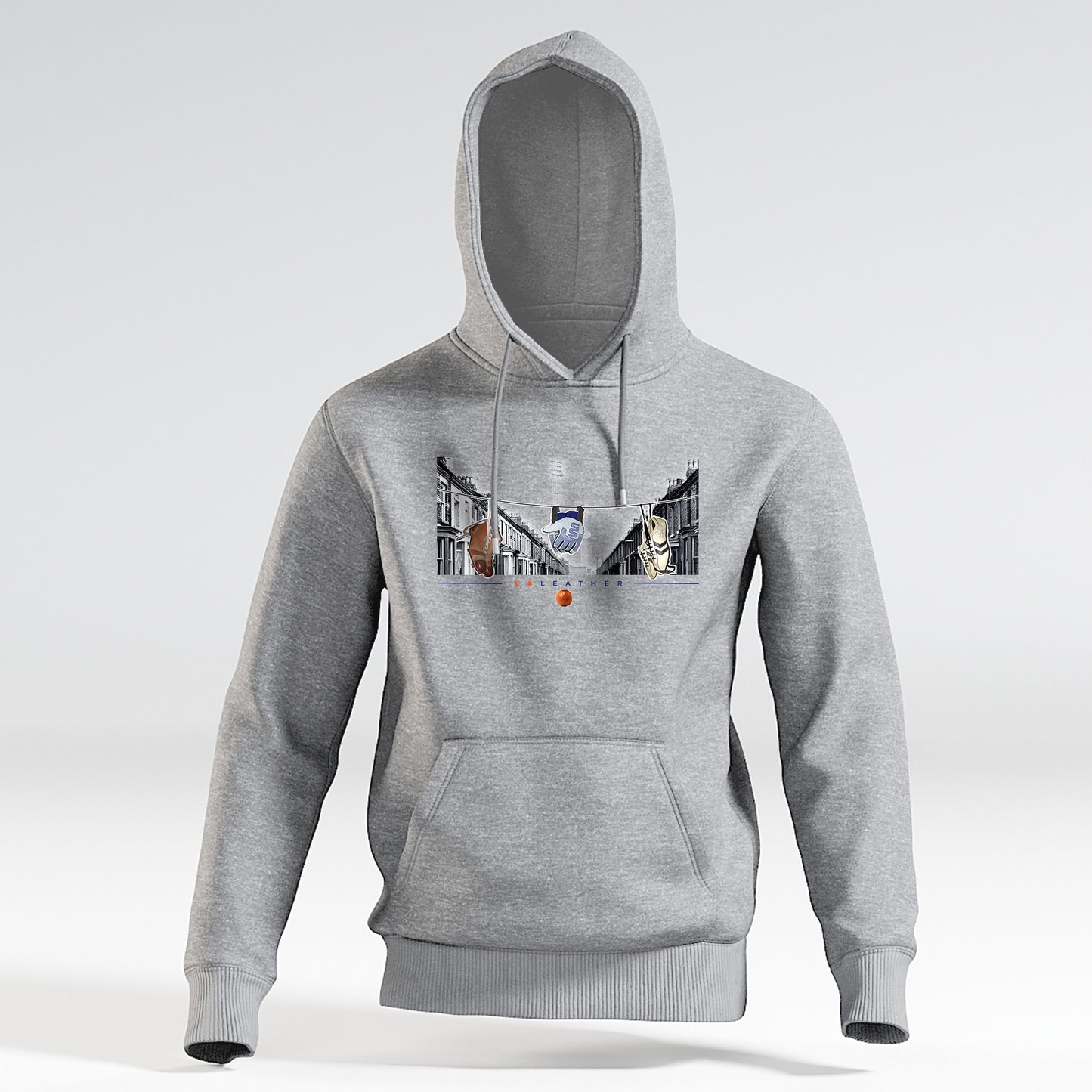 Hoodie - L4 Leather - XXXXL, GREY image